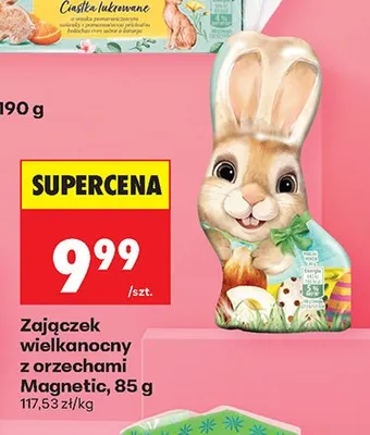 Zająćek wielkanocny z orzechami Magnetic promocja w Biedronka