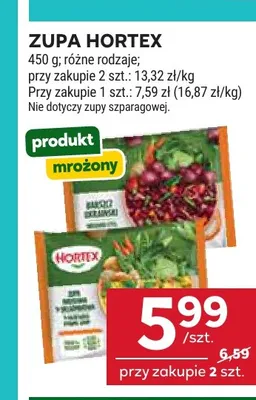 Zupa Hortex promocja w Stokrotka