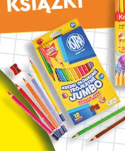 Kredki ołówkowe trójkątne Jumbo Astra promocja w Biedronka