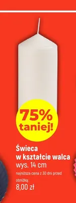 Świeca w kształcie walca promocja w Dealz