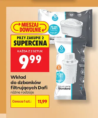 Wkład do dzbanków filtrujących Dafi promocja w Biedronka