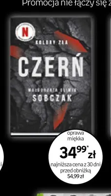 Książka Czerń Małgorzata Oliwia Sobczak promocja w Empik