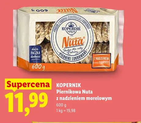 Piernikowa Nuta z nadzieniem morelowym Kopernik promocja w Lidl