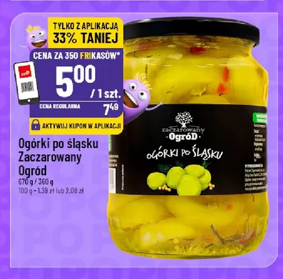 Ogórki po śląsku Zaczarowany Ogród promocja w POLOmarket