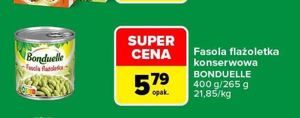 Fasola flażoletka konserwowa Bonduelle promocja w Carrefour