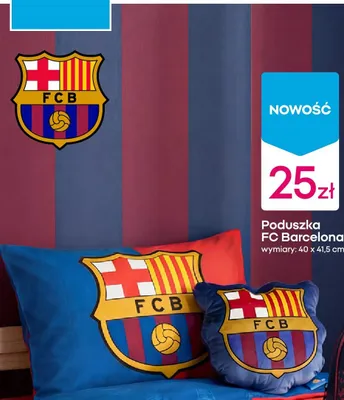 Poduszka FC Barcelona promocja w Pepco