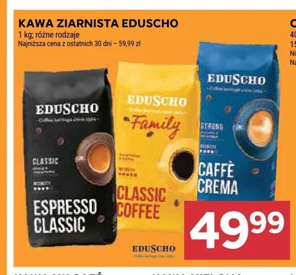 Kawa ziarnista EDUSCHO Classic Coffee promocja w Stokrotka