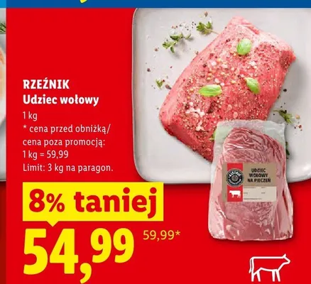 Udziec wołowy Rzeźnik promocja w Lidl