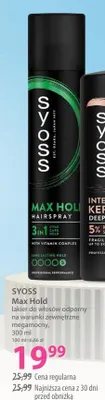 Lakier do włosów Syoss Max Hold promocja w Hebe