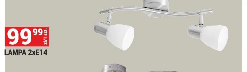 Lampa 2xE14 promocja w Merkury Market