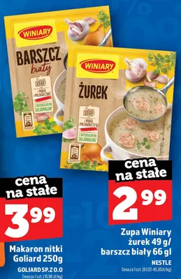 Zupa Winiary barszcz biały promocja w TOPAZ