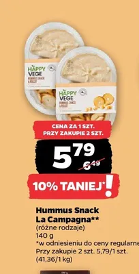 Hummus Snack La Campagna promocja w Netto
