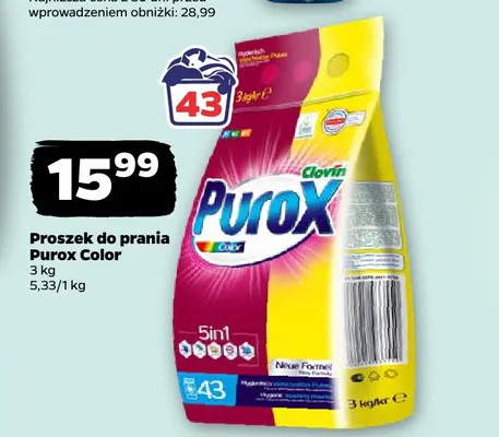 Proszek do prania Purox Color promocja w Netto