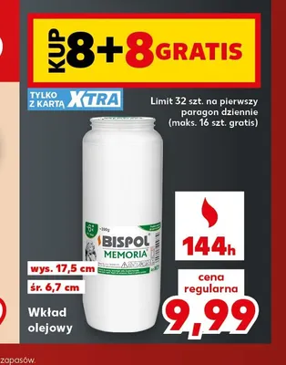 Wkład olejowy Bispol Memoria promocja w Kaufland