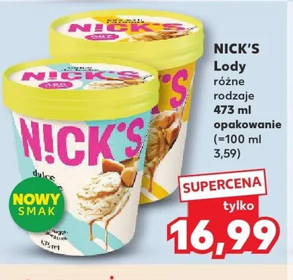 Lody NICK'S promocja w Kaufland