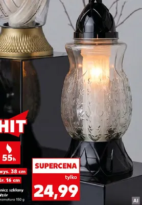 Znicz szklany Wzór promocja w Kaufland