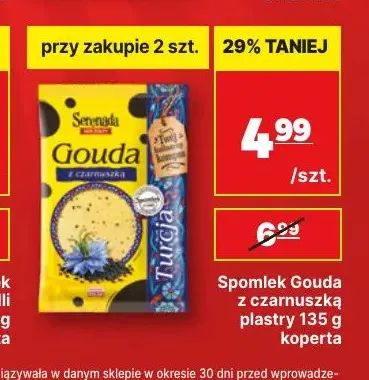 Ser gouda w plastrach z czarnuszką Serenada promocja w API Market