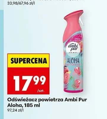 Odświeżacz powietrza Ambi Pur Aloha promocja w Biedronka
