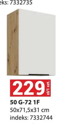 Szafka kuchenna wisząca 50 g-72 1F promocja w Merkury Market
