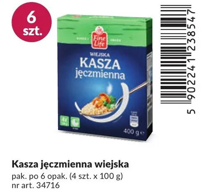 Kasza jęczmienna wiejska promocja w Makro