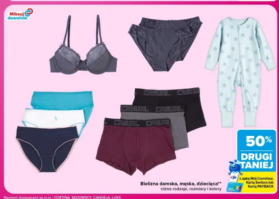 Bielizna męska promocja w Carrefour Market