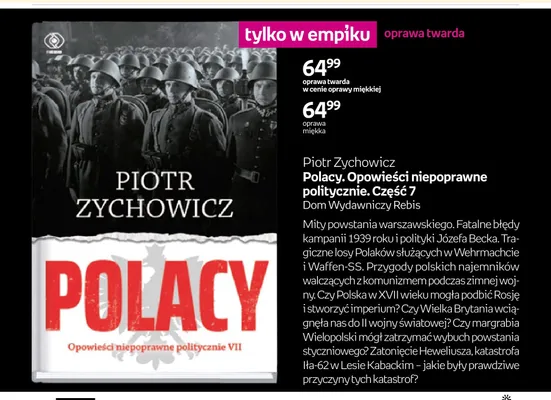 Książka Polacy. Opowieści niepoprawne politycznie. Część 7 oprawa twarda promocja w Empik