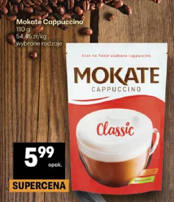 Mokate Cappuccino Classic promocja w Delikatesy Centrum