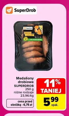 Medaliony drobiowe SuperDrob promocja w Carrefour