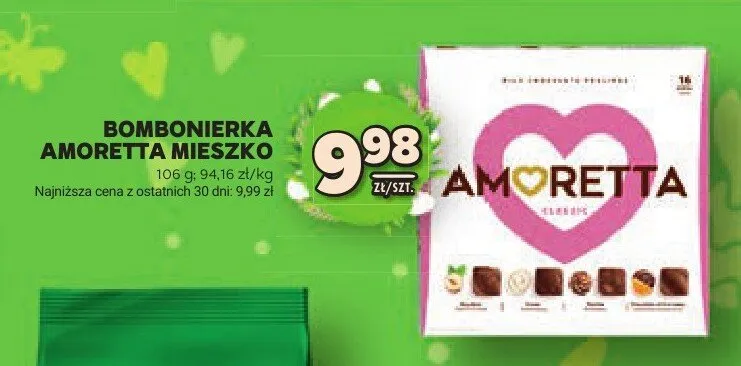 Bombonierka Amoretta mieszko promocja w Stokrotka