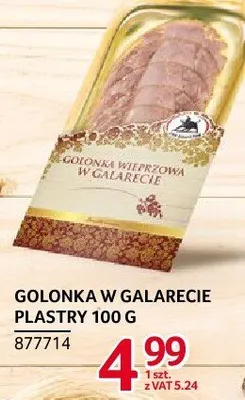 Golonka w galarecie plastry ŻMB Białystok 100 g promocja w Selgros