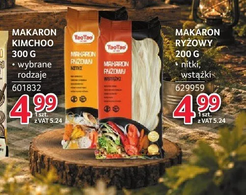 Makaron ryżowy TaoTao wstążki promocja w Selgros