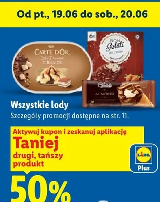 Lody Carte D'Or Tiramisu promocja w Lidl
