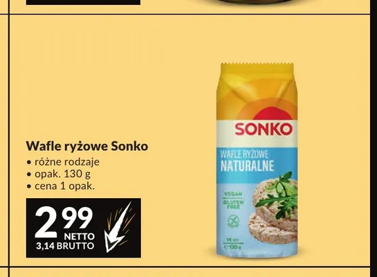 Wafle ryżowe Sonko promocja w Makro
