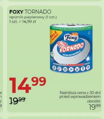 Ręcznik papierowy Foxy Tornado promocja w Drogerie Jawa
