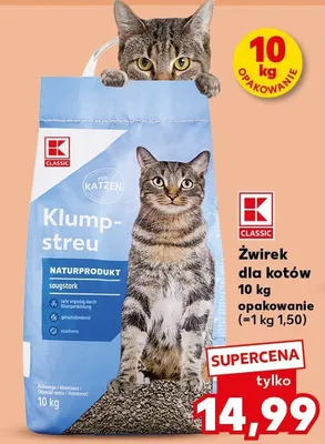 Żwirek dla kotów promocja w Kaufland