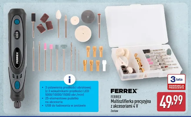 Multiszlifierka precyzyjna z akcesoriami 4 V promocja w Aldi