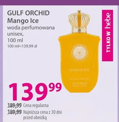 Woda perfumowana unisex Mango Ice promocja w Hebe