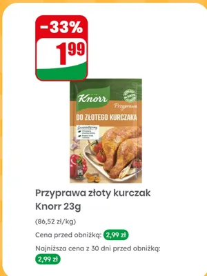 Przyprawa do złotego kurczaka promocja w Dino