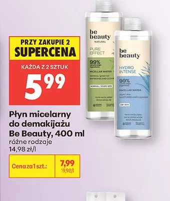 Płyn micelarny do demakijażu Be Beauty promocja w Biedronka