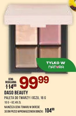 Paleta do twarzy i oczu Daso Beauty promocja w Drogerie Natura