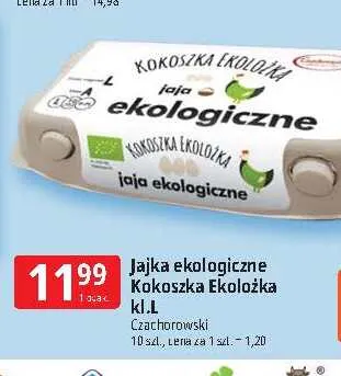 Jajka kurze ekologiczne Kokoszka Ekolożka promocja w Leclerc