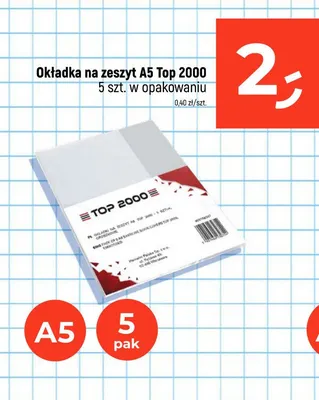Okładka na zeszyt A5 Top 2000 promocja w Dealz
