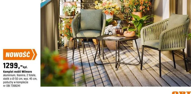 Komplet mebli Wilmore promocja w OBI