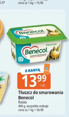 Tłuszcz do smarowania Benecol promocja w Leclerc