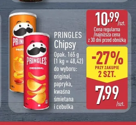 Chipsy Pringles papryka promocja w Aldi