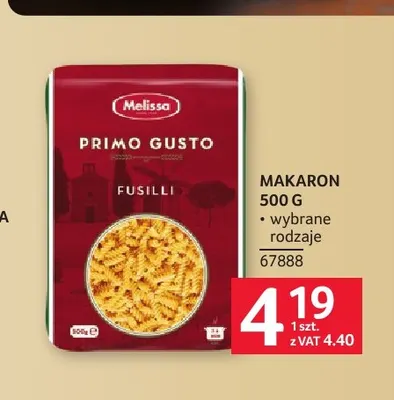 Makaron Primo Gusto promocja w Selgros