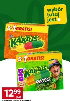 Lody Kaktus Classic Nestlé promocja w Stokrotka