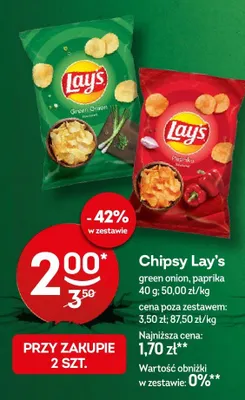 Chipsy paprika promocja w Żabka