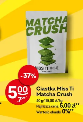 Ciastka Miss Ti Matcha Crush promocja w Żabka