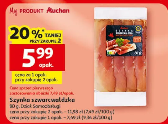 Szynka szwarcwaldzka promocja w Auchan